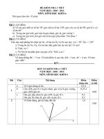 Đề kiểm tra 1 tiết môn toán Hình học lớp 6 số 15