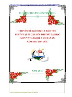 CHUYÊN ĐỀ GIÁO DỤC  ĐÀO TẠO  TUYỂN TẬP 50 CÂU HỎI THI THỬ ĐẠI HỌC  MÔN VẬT LÍ KHỐI A CÓ ĐÁP ÁN  NĂM HỌC 20142015.