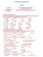 Đề tiếng anh 7 - sưu tầm đề kiểm tra, thi học sinh giỏi tham khảo bồi dưỡng (120)