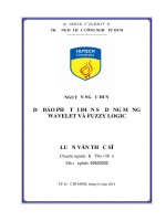Dự báo phụ tải điện sử dụng mạng Wavelet và Fuzzy logic