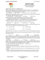 Đề luyện thi đại học môn Vật lý chọn lọc số 6