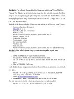 BÀI TẬP CÔNG NGHỆ MAY - Tìm hiểu các thương hiệu lớn ( hàng may mặc) trong Vicom Thủ Đức