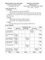 Đề kiểm tra 1 tiết lớp 6 môn Lịch sử trường THCS Phúc Đồng năm 2013 - 2014