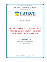Hoạch định chiến lược phát triển công ty xăng dầu dầu khu vực II TNHH một thành viên đến năm 2020