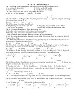 Câu hỏi chương dao động cơ có lời giải chi tiết