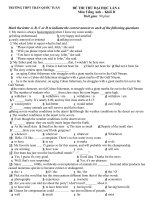 thi thử đh môn anh văn, đề tham khảo 11