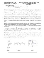 Đề HSG lớp 12 tỉnh Quảng Nam năm 2007 môn vật lý