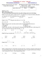 đề kiểm tra toán 6 1 số trường tp hà nội