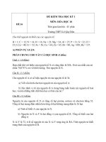 Đề kiểm tra HK 1 Hóa học 10 - Đề 16