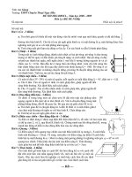Đề thi học sinh giỏi vật lý lớp 12 chọn lọc số 3