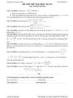 Đề luyện thi đại học môn Toán sô 133