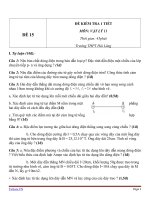 Đề kiểm tra 1 tiết Vật Lý 11 - Đề số (15)