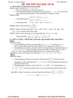 Đề thi thử đại học môn Toán lời giải chi tiết số 39