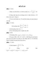 đề thi thử đh môn toán, đề luyện thi số  120
