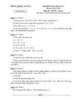 phòng giáo dục đại lộc quảng nam Đề thi học kì 1 - Toán 6 - 2013-2014