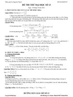 Đề thi thử đại học môn Toán có lời giải chi tiết số 13