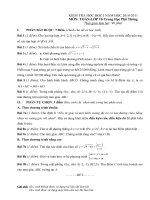 Đề kiểm tra học kì 1 Toán lớp 10 số 5