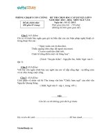 Đề thi học sinh giỏi lớp 9 môn Văn huyện Con Cuông  Nghệ An năm 2013