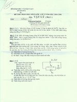 Đề thi HSG VL9 Tỉnh An Giang năm học 2005-2006 môn vật lý