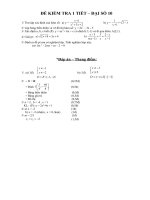 Đề kiểm tra Toán lớp 10 số  13