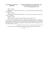 Đề kiểm tra HKII năm học 2009-2010 môn Ngữ văn 12 GDTX TỈNH BẾN TRE