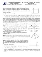 Đề thi thử vào lớp 10 môn Vật Lý năm 2015 trường THPT Chuyên Hà Nội - Amsterdam