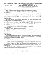 Đề thi tuyển sinh vào lớp 10 THPT Chuyên Sinh năm học 2013-2014 THPT Vĩnh Phúc