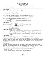 Đề kiểm tra Học kì 1 môn Toán lớp 9 số 4