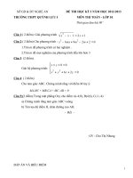 Đề thi HK1 toán 10 nm 2012 - 2013 trờng Quỳnh Lưu