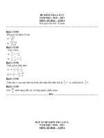 Đề kiểm tra 1 tiết môn toán Số học lớp 6 số 12