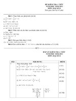 Đề kiểm tra 1 tiết môn Đại số lớp 8 số 17