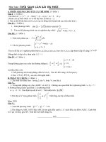 Đề thi thử đại học môn Toán kèm đáp án số 6
