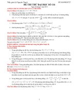 Đề luyện thi đại học môn Toán sô 116