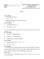 3 ĐỀ KIỂM TRA HỌC KÌ 2 TOÁN 6 CÓ ĐÁP ÁN