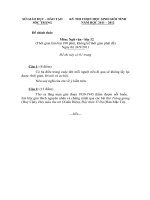 Đề thi học sinh giỏi Ngữ văn lớp 12 chọn lọc số 3