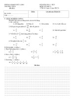 PHÒNG GD&ĐT ĐỨC LINH đề kiểm tra 1 tiết số học 6 tiết 93 đề số 1