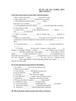 ĐỀ ÔN THI TỐT NGHIỆP THPT MÔN ANH SỐ  6