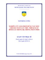 Nghiên cứu giải pháp dùng tay máy cho bài toán lưu trữ, trích xuất bình gas trong hệ thống phân phối