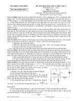 ĐỀ THI HSG LÝ 12 TỈNH NINH BÌNH 2011-2012 (VÒNG 2) môn vật lý