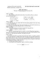 đề thi hsg 9 môn hóa học, đề tham khảo số 46