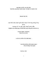 Vai trò của nam giới dân tộc h’mông vùng tây bắc trong chăm sóc sức khoẻ sinh sản