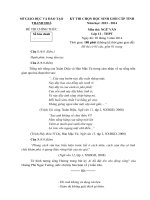 Đề thi học sinh giỏi Ngữ văn lớp 12 chọn lọc số 11