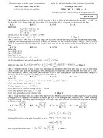 Đề thi thử đại học môn vật lý sô 2