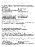 Đề ôn thi đại học môn Vật lý chọn lọc số 28