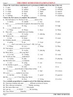 Đề tiếng anh 7 - sưu tầm đề kiểm tra, thi học sinh giỏi tham khảo bồi dưỡng (22)