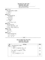 Đề kiểm tra 1 tiết môn Đại số lớp 9 số 15