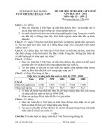 Đề thi học sinh giói Địa lí lớp 12 chọn lọc số 8