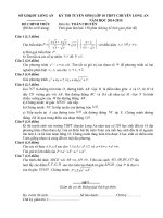 ĐỀ THI TUYỂN SINH 10 THPT CHUYÊN LONG AN 14-15 MÔN TOÁN