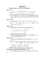 đề thi thử đh môn toán, đề luyện thi số 18