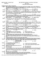 Đề ôn thi đại học môn Vật lý chọn lọc số 18
